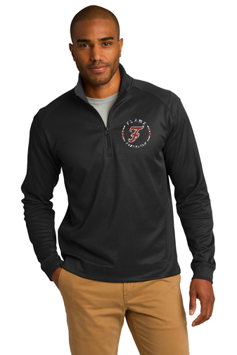 Vertical Texture 1/4-Zip Pullover – Flame Fastpitch